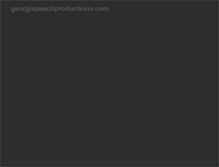 Tablet Screenshot of georgiapeachproductions.com